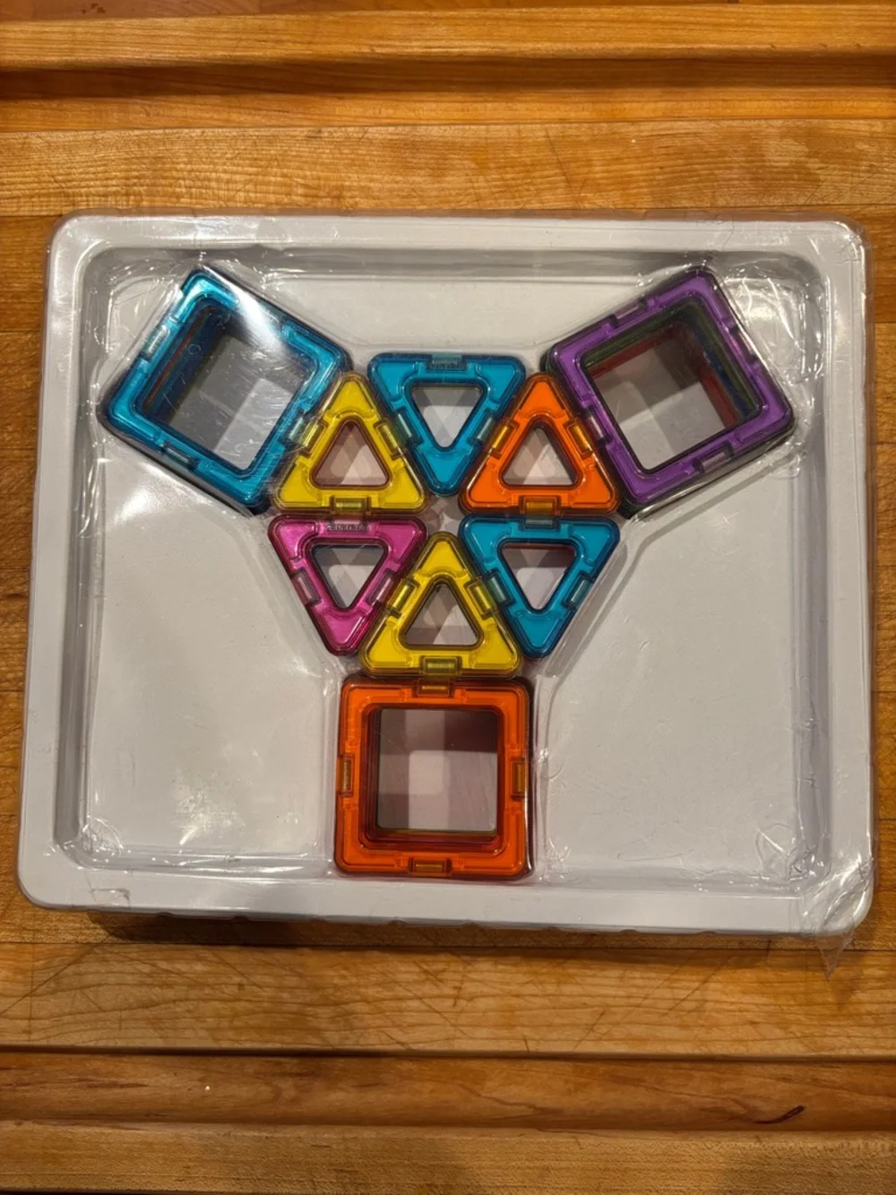 Magformers Basic Rainbow Set Multicolor Magnetic Tiles 30 Pieces